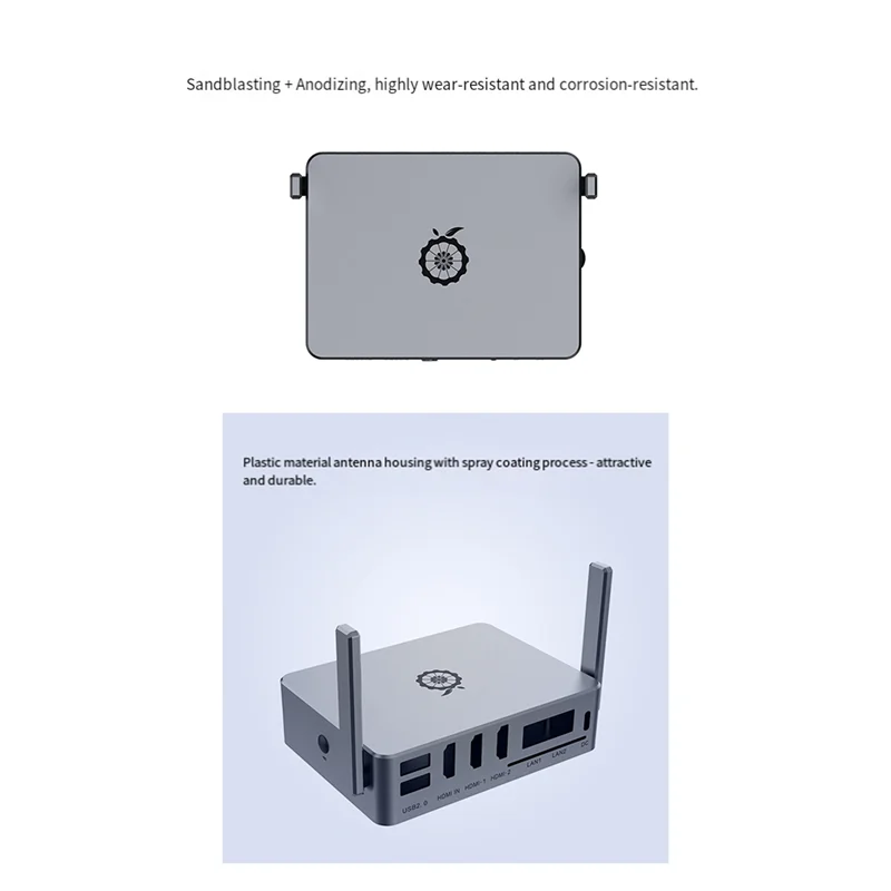 

For Orange Pi 5 Plus Case For OPI 5 Plus Development Board Aluminum Alloy Shell Without Antenna-AU47