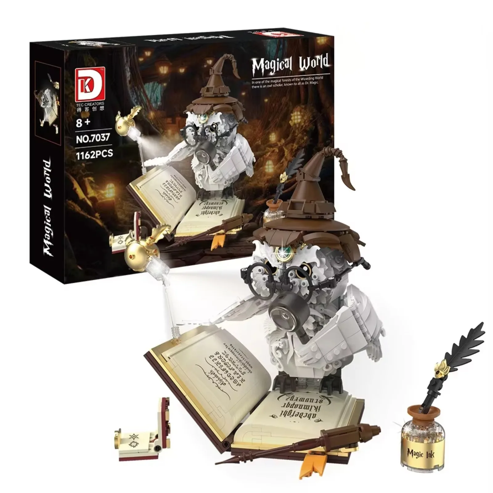 

Stemedu 1162 шт. набор строительных блоков Hedwig Owl, совместимый с legoeds, 3D игрушка-головоломка «сделай сам» для детей, рождественский подарок