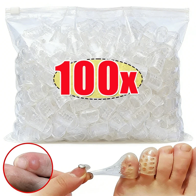 Clear Silicone Toe Caps Protectors Anti-Friction Toe Cover Prevents Blisters Invisible Pain Relief Foot Finger Care Accessories
