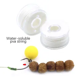 20m Pva Bag Sealing Thread Pva String Carp Fishing Bait Boilie Throwing Hair Rig Connector Fishing Line Method Feeder End Tackle