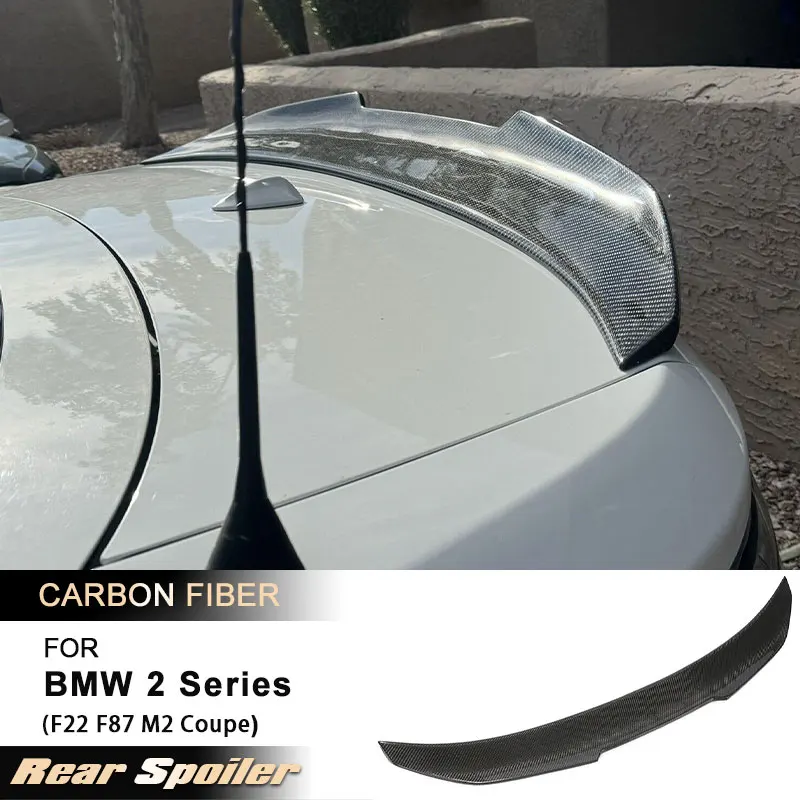 

Car Rear Trunk Spoiler Wings for BMW 2 Series F22 F87 M2 Coupe 2-Door 2014-2019 Racing Rear Spoiler Boot Wing Lip Carbon Fiber