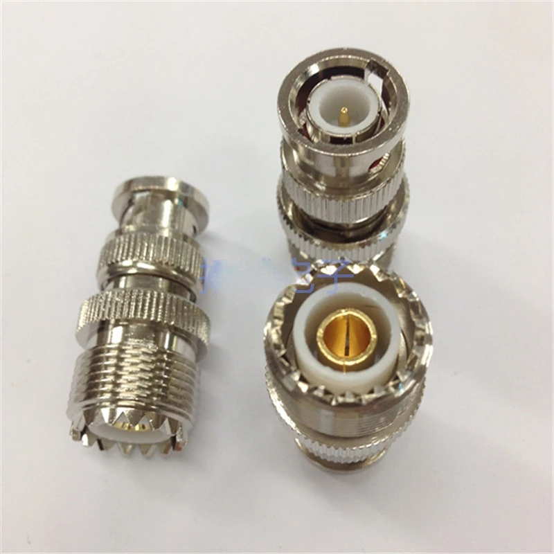 BNCJ/SL16K Walkie-Talkie เสาอากาศอะแดปเตอร์ BNC ชาย UHF หญิงทองแดงอะแดปเตอร์ RF