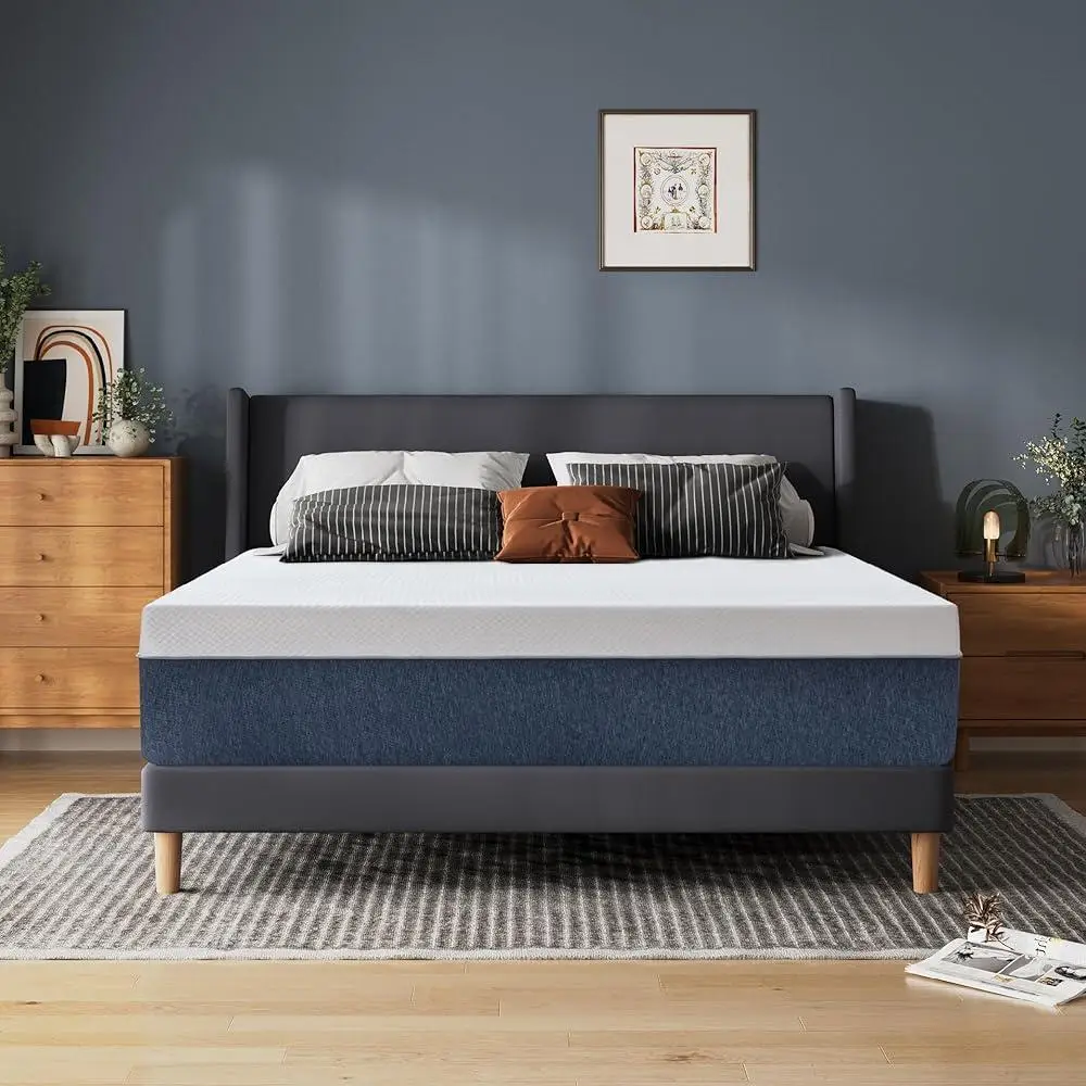 14 Inch Twin Memory Foam Mattress Cooling Gel Support Medium Firm Back Pain Relief Mattress in a Box CertiPUR-US