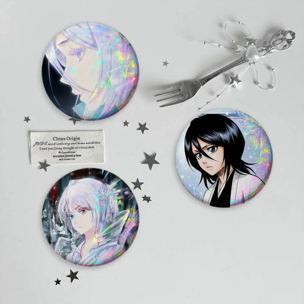 Hakka no Togame Rukia Kuchiki Bleach Brooches Cartoon Badge Pins Backpack Hat Accessories Friend