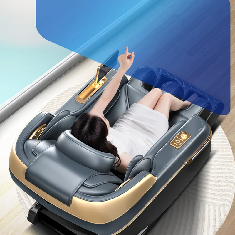 

Портативное многофункциональное массажное кресло шиацу с нулевой гравитацией и подушками безопасности и подогревом для применения тела