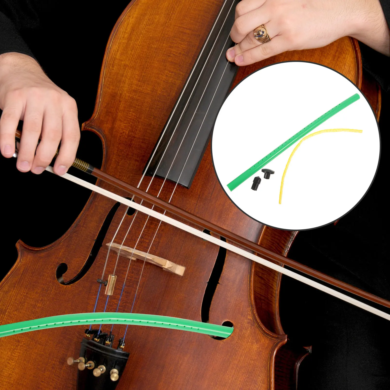 Rubber Cello Humidifier Easy Insert Cello Sound Hole Humidifier for Humidity Maintenance Prevent Cracking Shrinking Warping