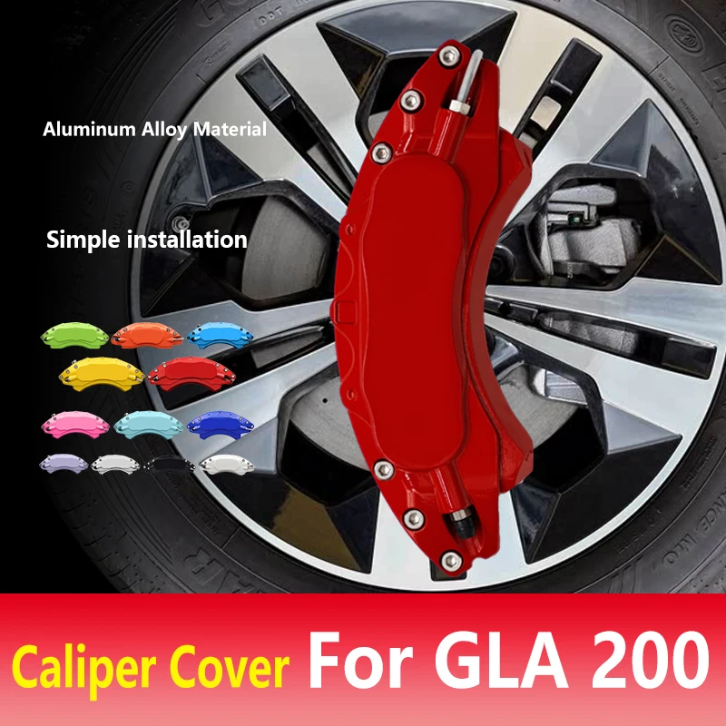 

For Mercedes Benz GLA 200 GLA200 Car Brake Caliper Cover Aluminum Alloy Kit Fit CGI Sport Progressive Base Sport Utility 4 Door