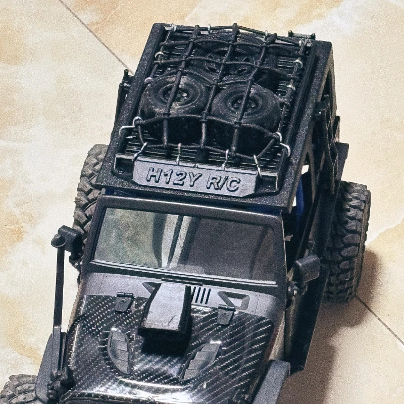 Portaequipajes para techo de coche teledirigido, accesorios de modificación Exterior para coches teledirigidos MJX H12Y 1/12, piezas de modificación de actualización Exterior