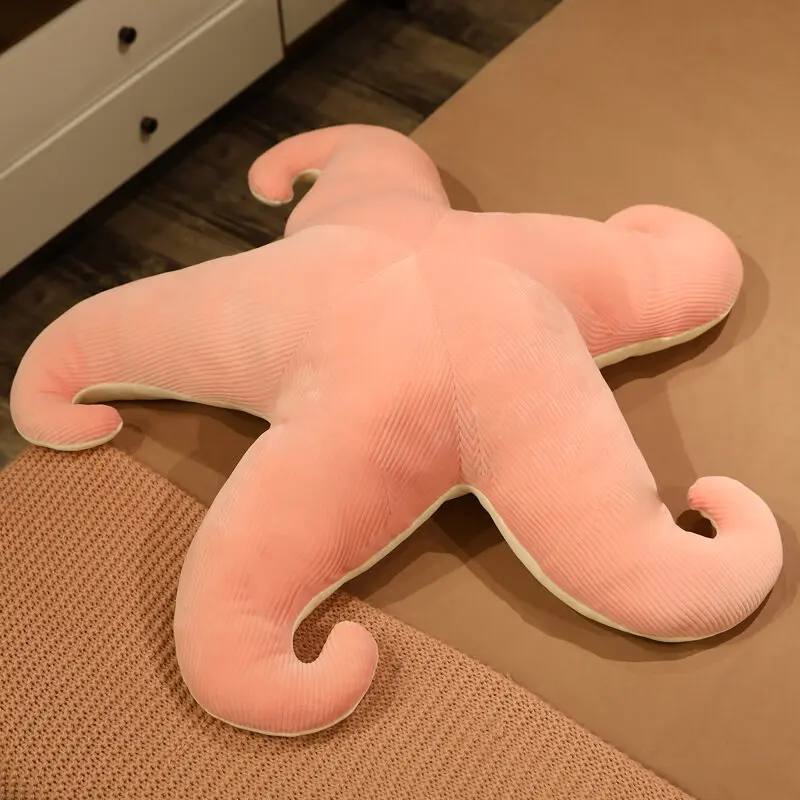 50/75CM Huge Real-life Starfish Cushion Stuffed Toys Soft Sea Cartoon Nap Pillow Reading Work Office Back Support Girl Plush