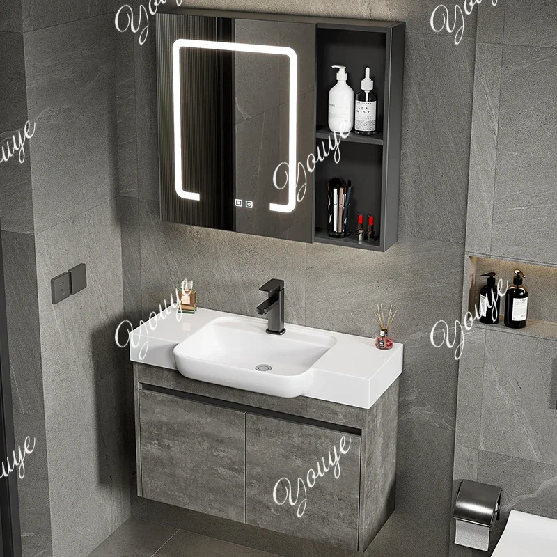 SX Small Apartment Bathroom Cabinet Combination Bathroom Washbasin Pool Ceramic Integrated Washbasin Toilet