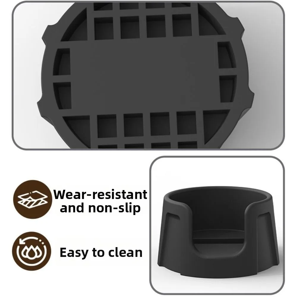 Anti-Slip Coffee Tamper Holder Silicone Enhanced Tamping Stability Coffee Press Base Heat-Resistant Espresso Tamping Station