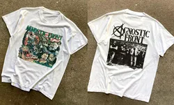 AGNOSTIC FRONT cause for alarm Double Sided T Shirt Full Size S-5XL BE2877