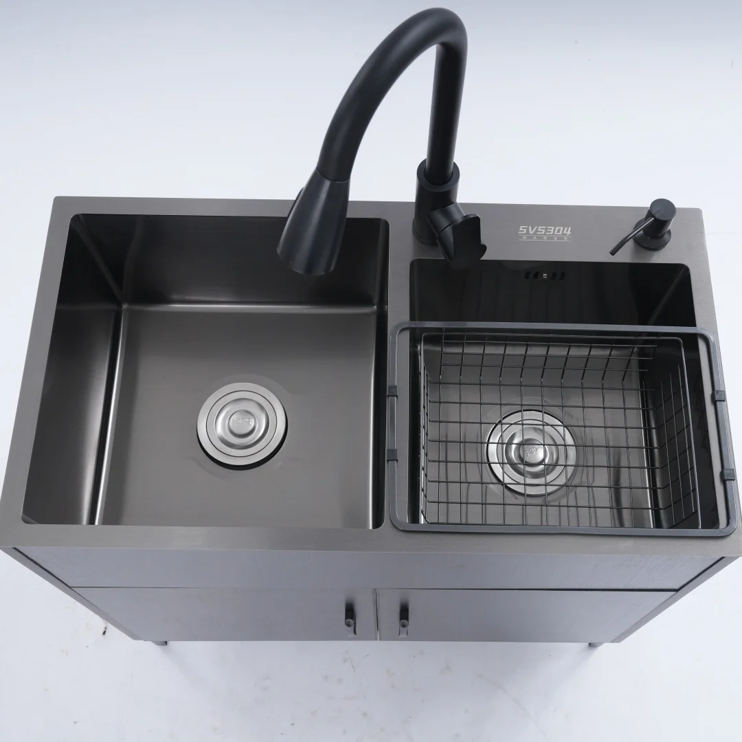 75x41 سنتيمتر خزانة حوض الغسيل ، متعددة الأغراض فائدة مع صنبور قابل للسحب ، للمطبخ غرفة الغسيل الطابق السفلي الفضاء ماكسيم