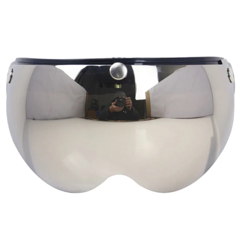 

Универсальный ветрозащитный козырек для мотоциклетного шлема с 3 кнопками, передний откидной козырек, замена ветровых линз для мотоциклетного шлема