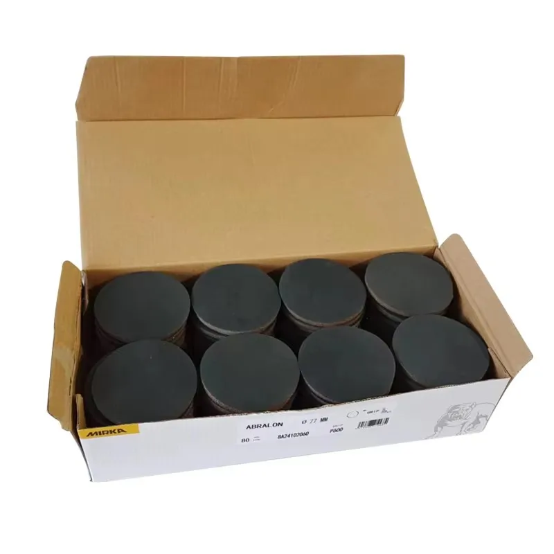 قرص ميركا 3 بوصة إسفنجة طحن دقيقة قرص تلميع ورق الصنفرة 75 مم قرص قبضة يتدفقون ورقة طحن وتلميع السيارة #1