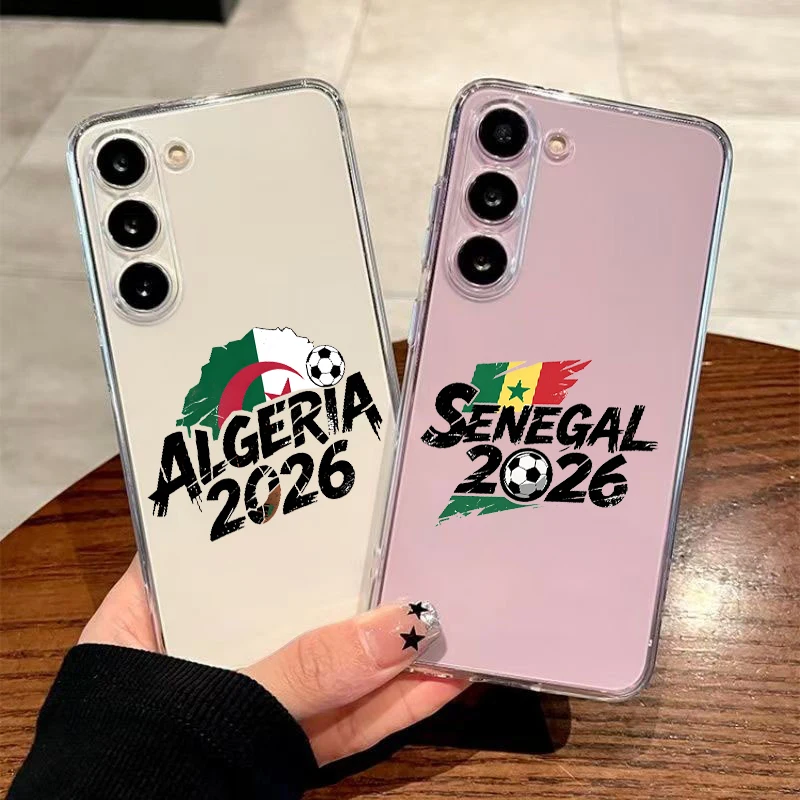 Champion Senegal 2026 Algeria Soft for Samsung Galaxy A13 A15 A17 A21S A22 A23 A25 A31 A32 A34 A53 A55 5G Transparent Phone Case