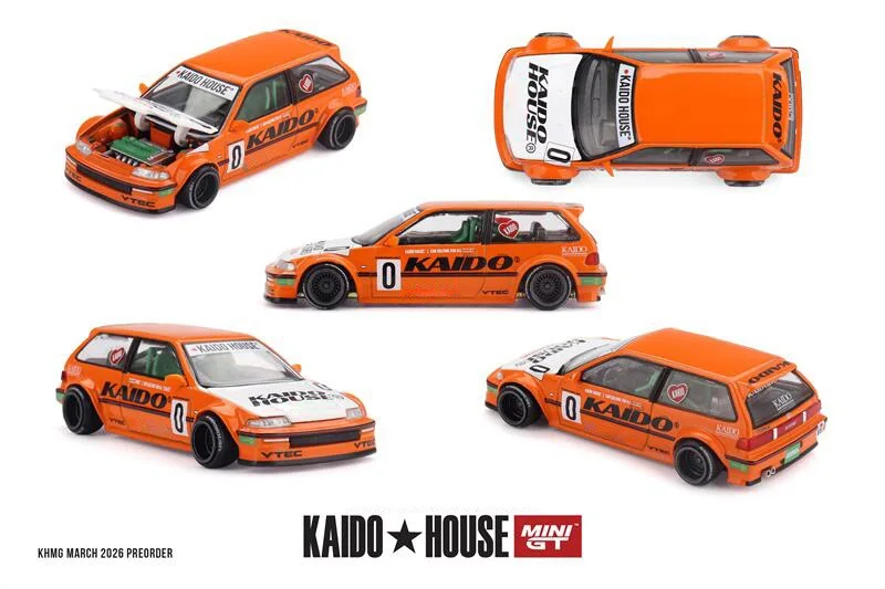 

(Предзаказ) Коллекционная модель автомобиля 1:64 Civic KAIDO STAR POLICE Skyline из литого металла