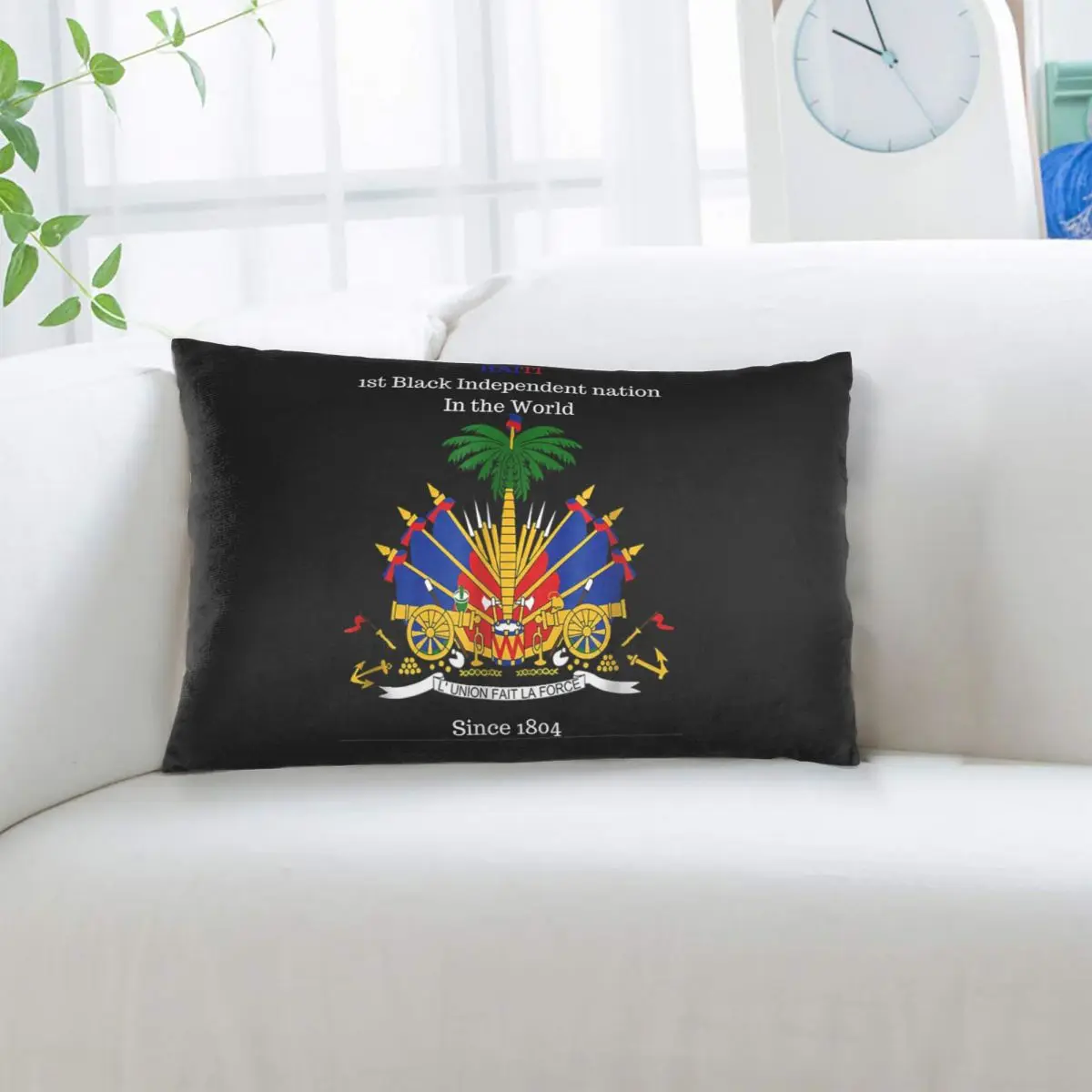 Haitian Flag Great For Independence Day Celebration Rectangle Pillowcase Cushion Cover Decor Bedroom Bed Home Throw Pillow