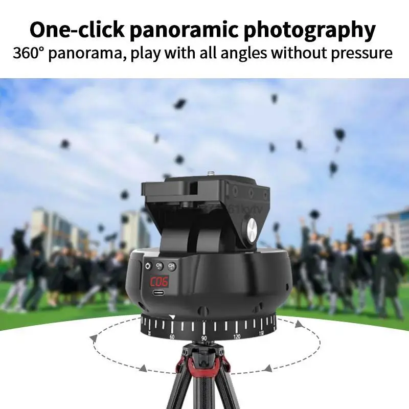 YT-1200 Auto Motorized 360º Rotating Panoramic Stabilizer Head Remote Control Pan Tilt for Phone Camera GoPro VS zifon YT-1000