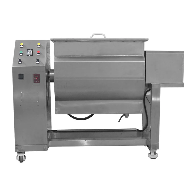 خلاط تسخين كهربائي أفقي من الفولاذ المقاوم للصدأ 200-500 لتر لمستحضرات التجميل وعجلة متحركة لمسحوق الدقيق الجاف #4