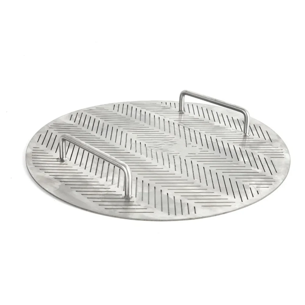 False bottom OD346mm , Filter, Home brewery, Stainless steel 304 , 2mm thickness , Gap Size 0.7mm,with two handles