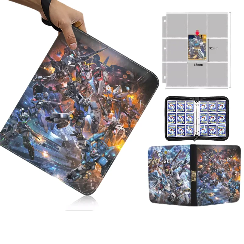 GUNDAM Large Card Book Binder Business Card Holder Game Collection Hobby Children's Trendy Play Fashion Cartoon Luxury Gift