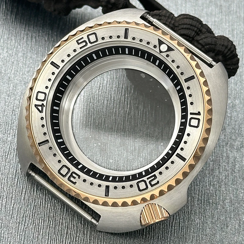 Mod SKX Case 6105 6309 Turtle Watch Case Sapphire Crystal See-Through Back Cover Fit NH36 NH35 4R/6R NH70 Movement Men Dive Case