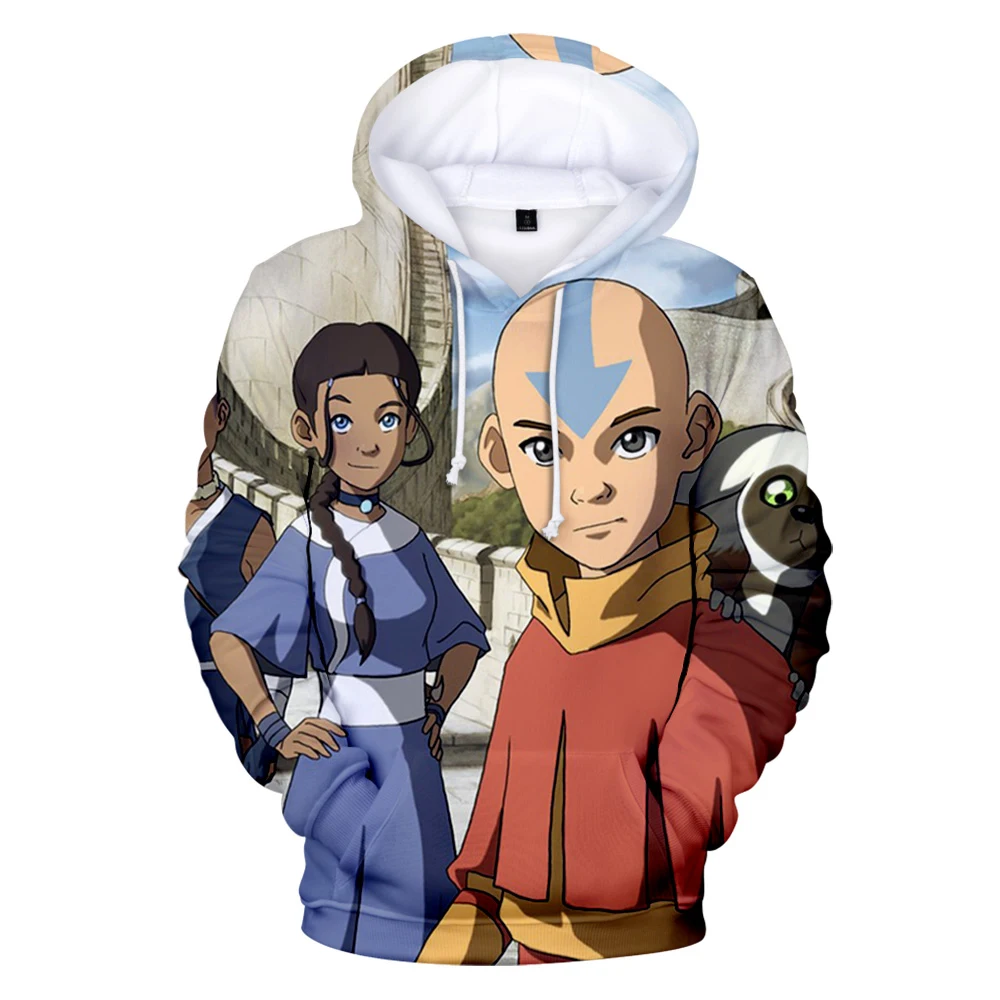 Anime Avatar The Last Airbender Hoodies 3d Print Sweatshirts Boys Girls Unisex Hooded Fashion Sweatshirts Cartoons kids Coat