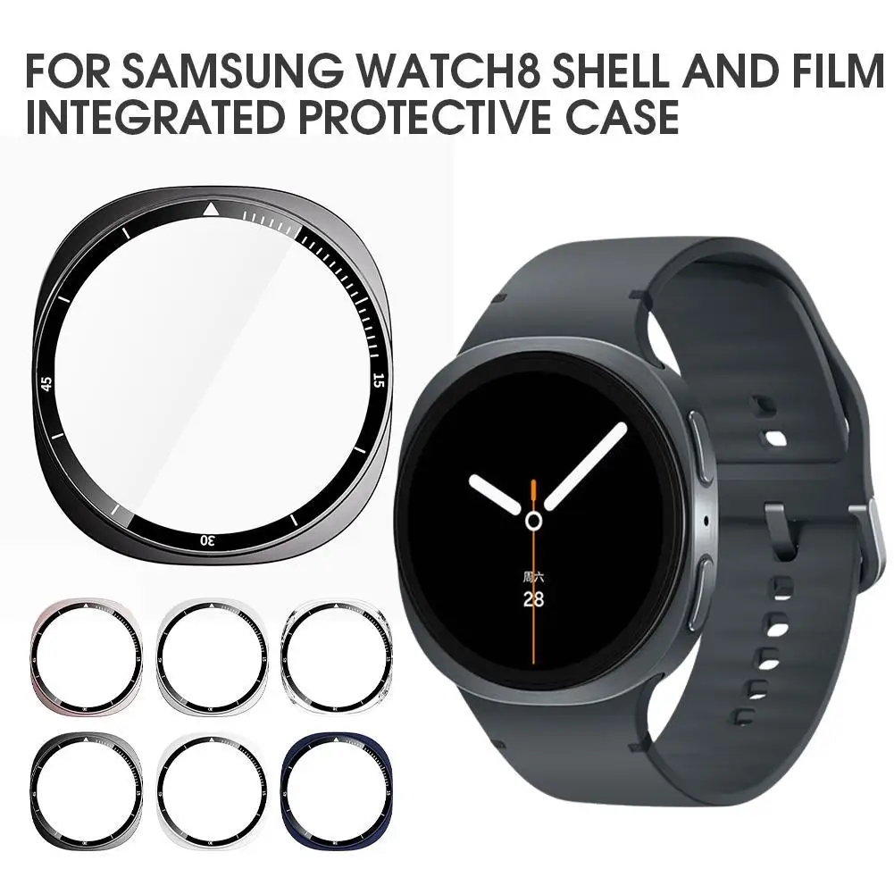 

for Samsung Galaxy Watch 8 Screen Scratch Resistant Protector Case 40/44mm Scratch Hard PC Bumper for Samsung Galaxy Watch8