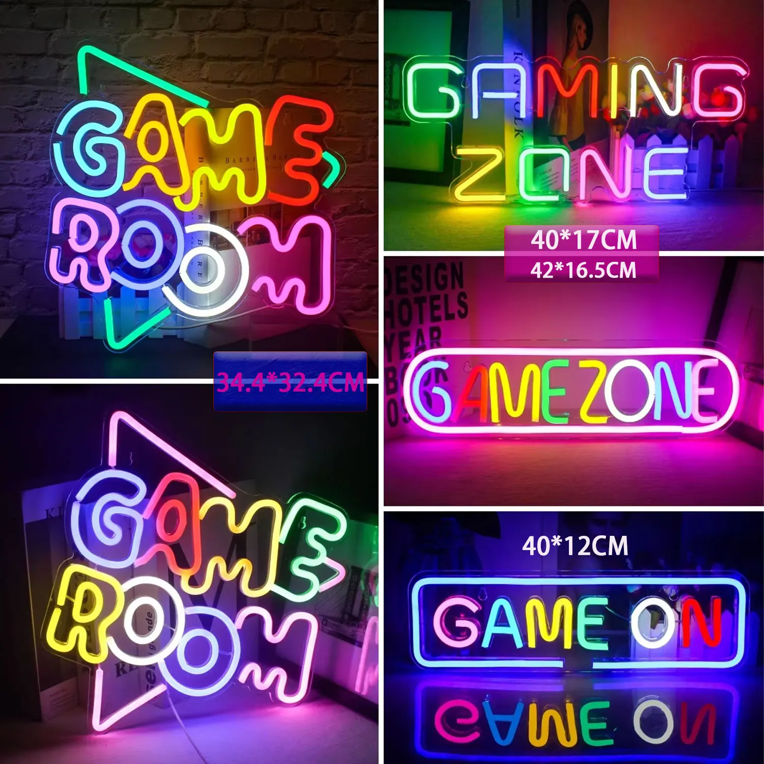 

Gamer Neon Signs For Wall Decor Bedroom Decoration For Gaming Zone Party Bar Club Colorful LED Lights Gift For Computer Zoom