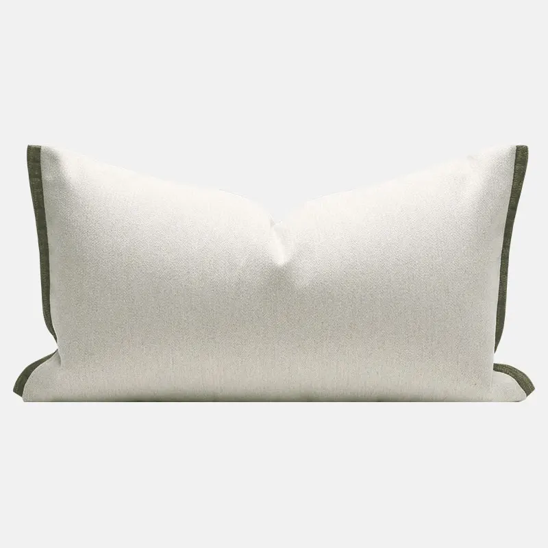 Green Ivory Pillows Luxury Patchwork Cushion Case 30x50 Decorative Pillow Cover For Sofa Chair Bedding Modern Home Decorations