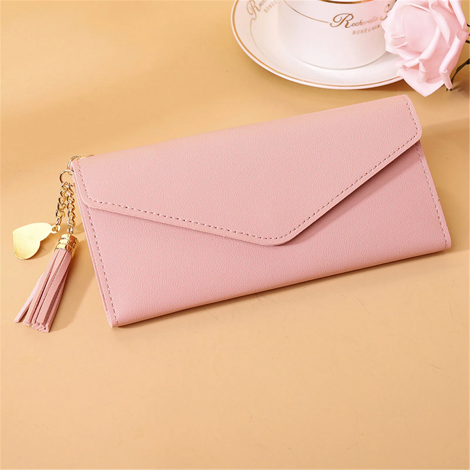 New Women'S Wallet Coin Card Holder Travel Purses With Zipper Pattern Pu Leather Handbags Trends 2023 Square Bag Fashion Simple