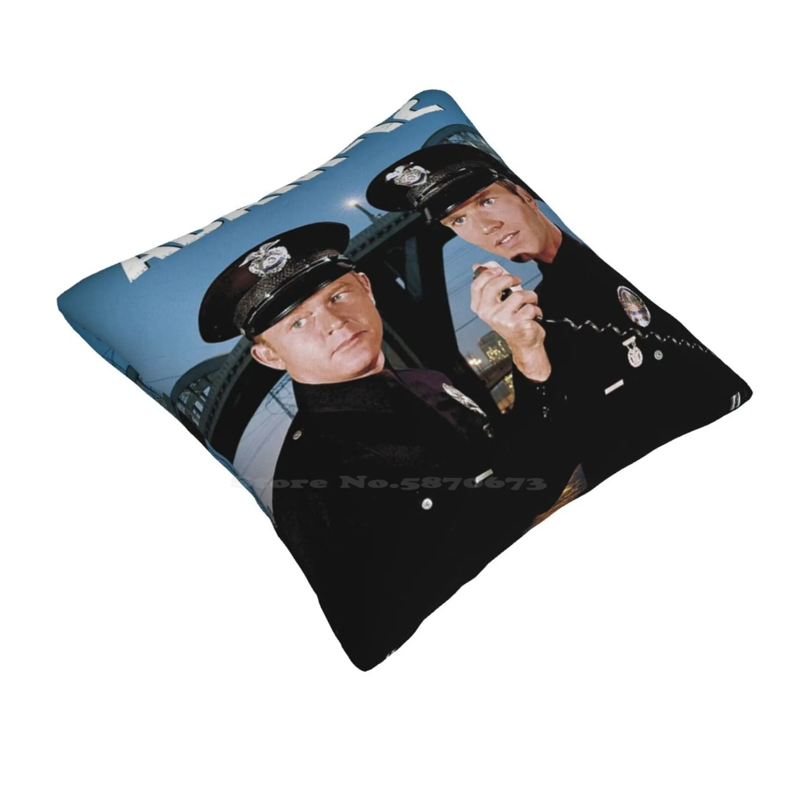 Adam 12 Home Sofa Car Waist Throw Pillowcase Adam 12 Police Officer Lapd Sheriff Crime Cops Series Pete Malloy Jim Reed Miller