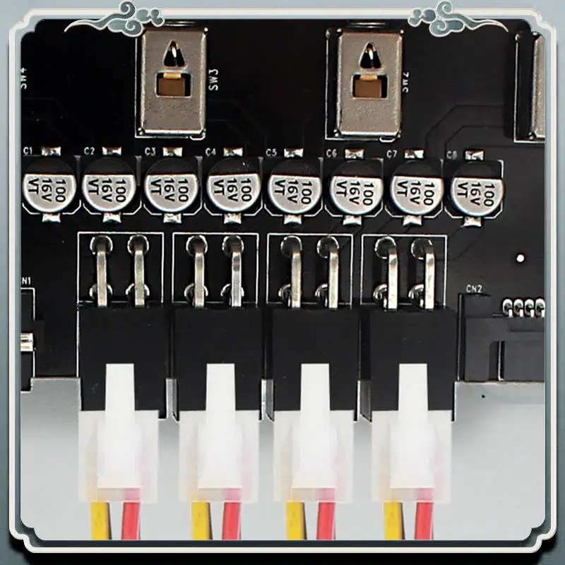 Premium 2X 4 Way Hard Disk Selector Controller Hard Drive Power Switch Module For Desktop Computer Support 2.5/3.5 Inch SATA HDD