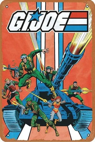 Gi Joe – – Póster vintage retro coleccionable, cartel de metal, decoración de pared