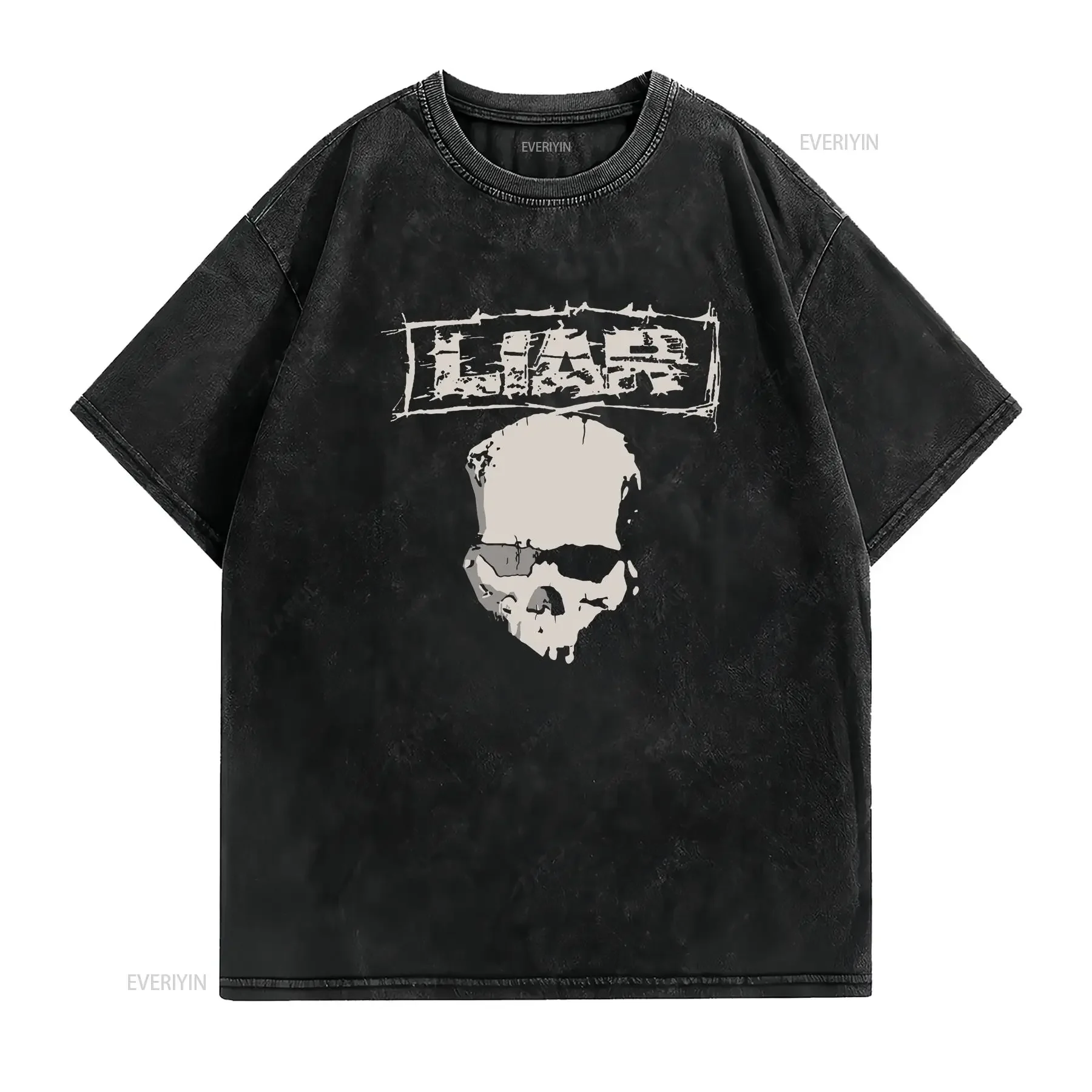 2001 Liar tour t shirt vintage Washed fashion streetwear Soft Slightly Unisex Stretched Comfortable homme Stylish Casual