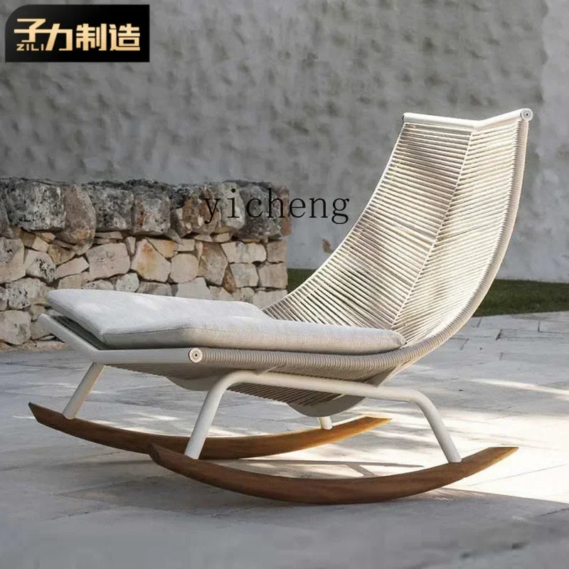 u3 recliner balcony outdoor rope weaving simple modern outdoor lazy chair