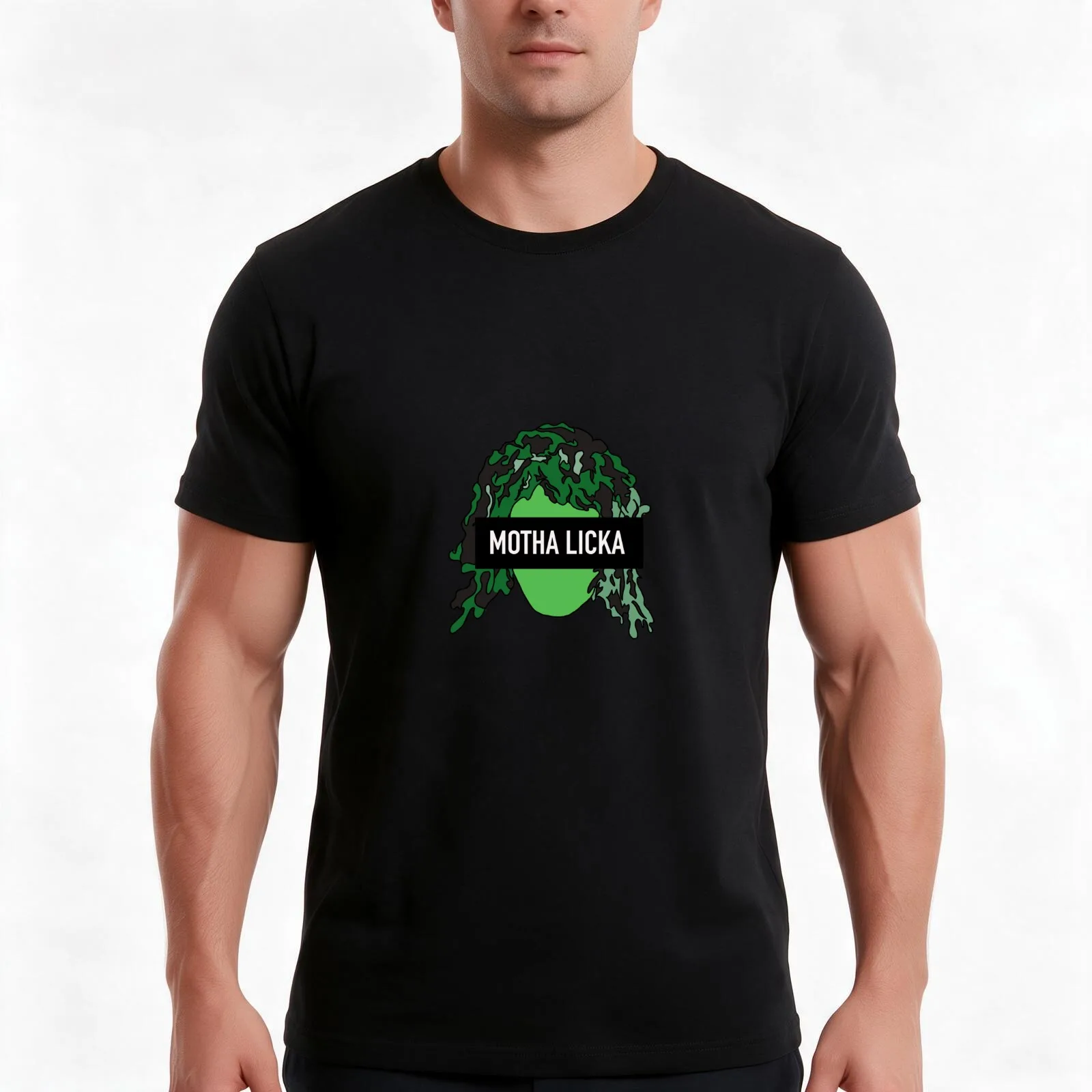 Old Gregg Motha Licka T-Shirt, Summer Casual Cotton Tee, Oversized Streetwear Tops, Vintage Graphic Print, Unisex Men Women