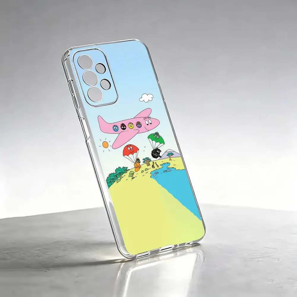 Whimsical Family Tale B-BARBA-bA  Clear TPU Soft Case Phone Case For Samsung S 25,24,23,22,30,21,10,9,Ultra,Plus,Lite,FE,4,5 G