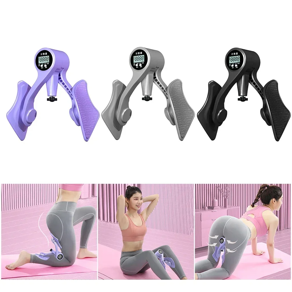 Leg Trainer Digital Counter Hip Trainer Leg Trainer Pelvic Floor Muscle Strength Adjustable Inner Thighs Fitness Equipment