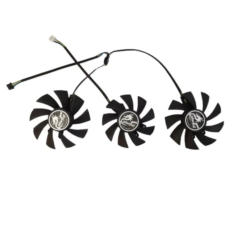 85MM 75MM 4PIN RTX2060 1660S GPU FAN For Colorful Geforce RTX 2060 Gaming ES Igame Geforce GTX1660 Ti 1660 Ultra Cooling Fan