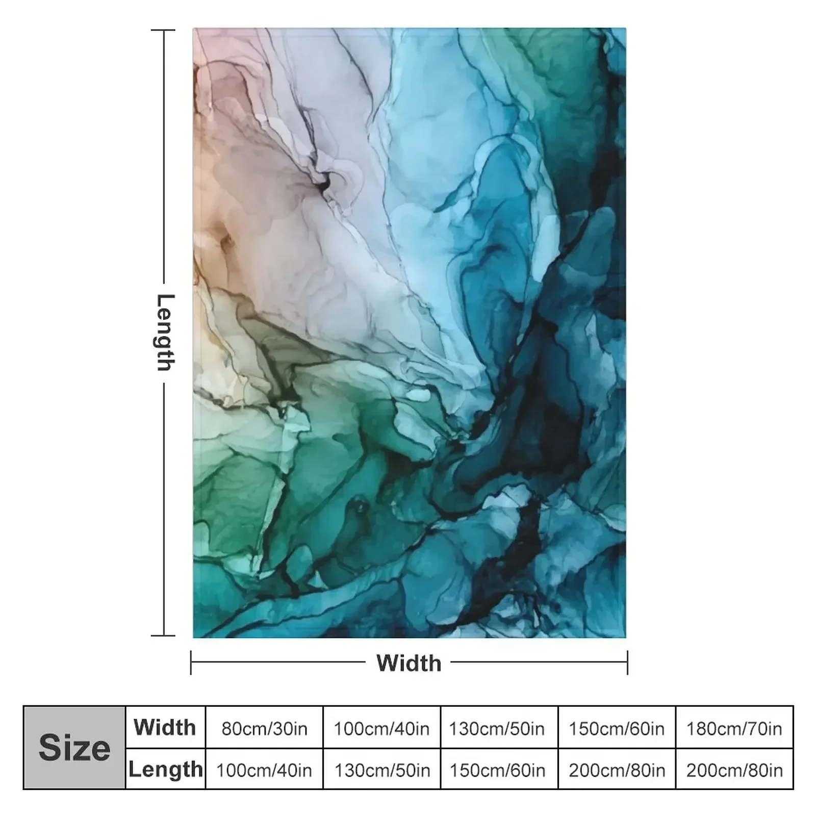 Salty Shores Colorful Abstract Painting Throw Blanket Blankets For Bed Retros Summer Single Blankets