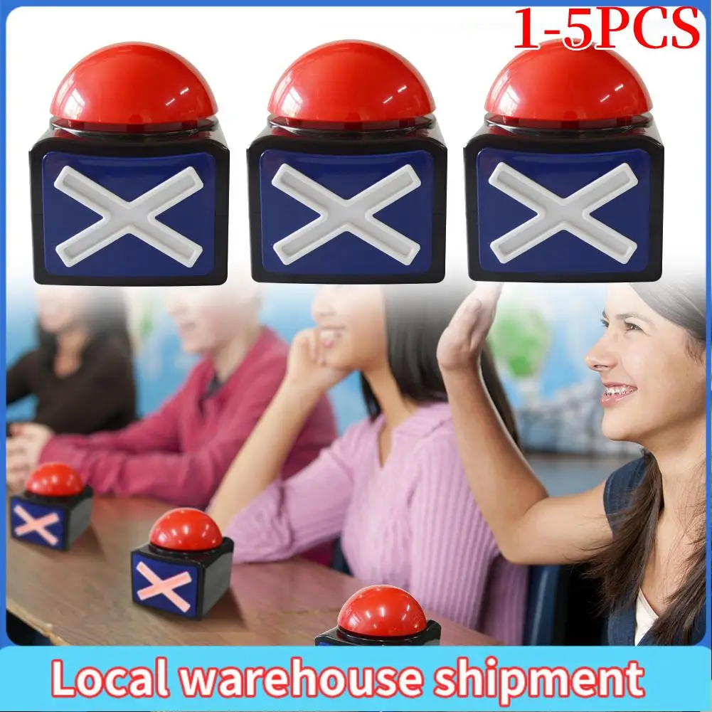 اللوازم المدرسية الأصلية لعبة الإجابة زر إنذار الجرس مع ضوء الصوت Trivia Quiz Got Talent Buzzer المعدات التعليمية