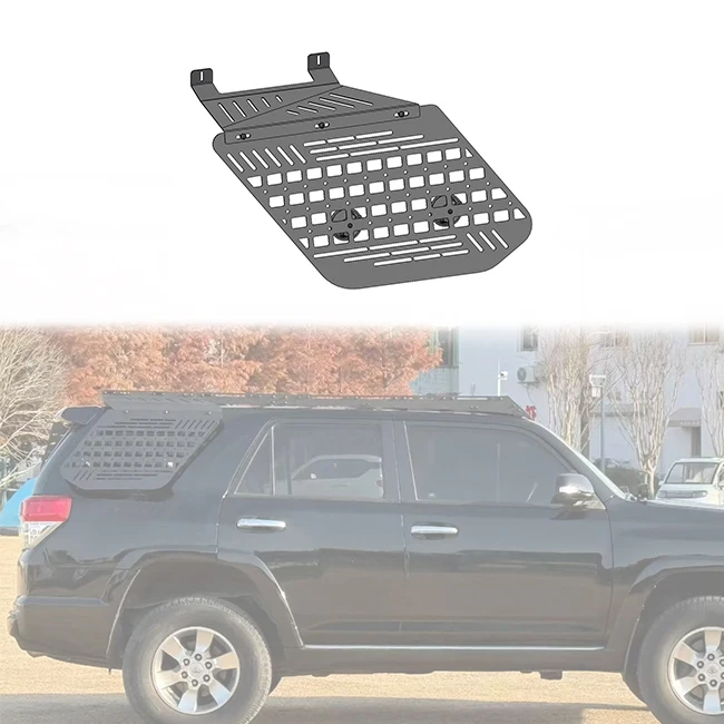 

Autoparts Exterior Rear Side Window MOLLE Panel For Toyota 4Runner 5th Gen 2010-2024 Offroad Storage Rack