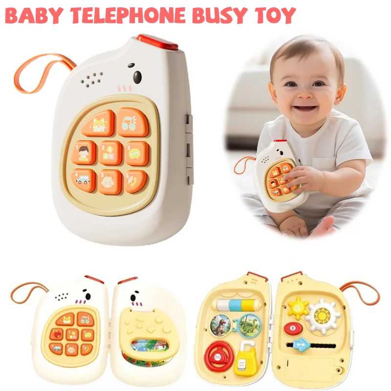 

Baby Telephone Busy Toy Music Toy Sound Maker Machine Babies Hand Skill Trainning Toys Infant Early Educational Newborn Gift