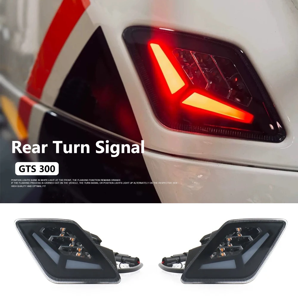 

Motorcycle Accessories For Vespa GTS 300 GTS300 2024 2025 LED Turn Signal Light Front Rear Indicator Blinker Lamp Turn Signal