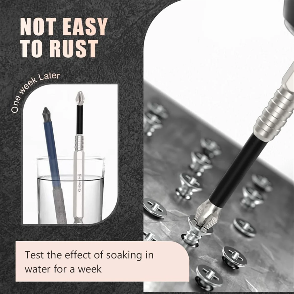 A002 High Magnetic Screwdriver Drill Bit Set, Strong Magnetic Durability Screwdriver Drill Bit Set,Electric Screwdriver Set