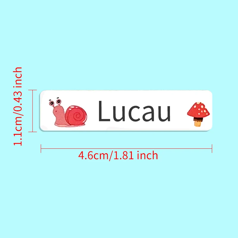 Custom Name Stickers Personalized Waterproof Labels for Kids Bottles & School Supplies - Durable Removable Stationery Decals