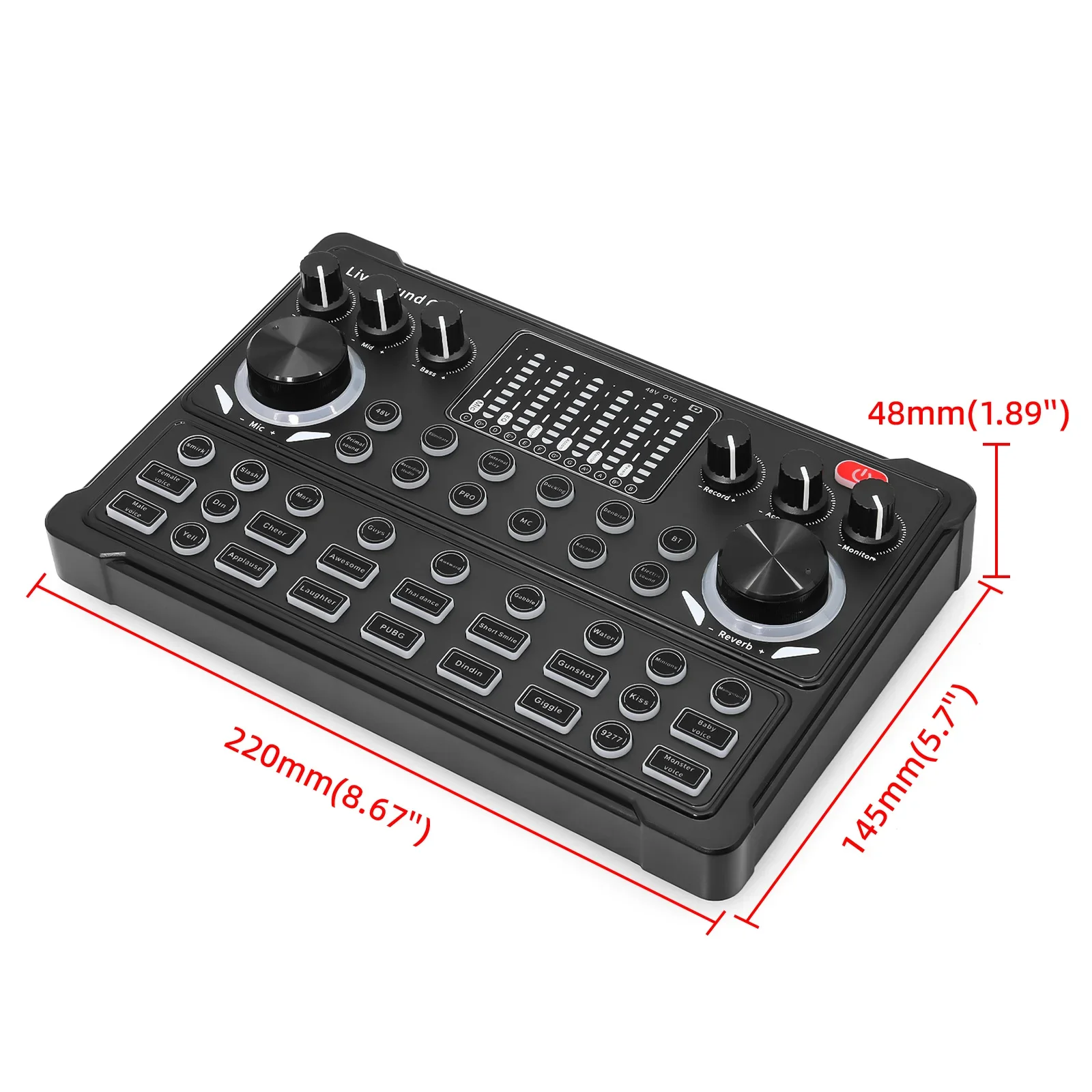 M3 لايف كارت الصوت ستوديو سجل برو كارت الصوت بلوتوث متوافق مايكرو خلاط مغير الصوت البث المباشر جهاز مزج الصوت كاريوكي #3
