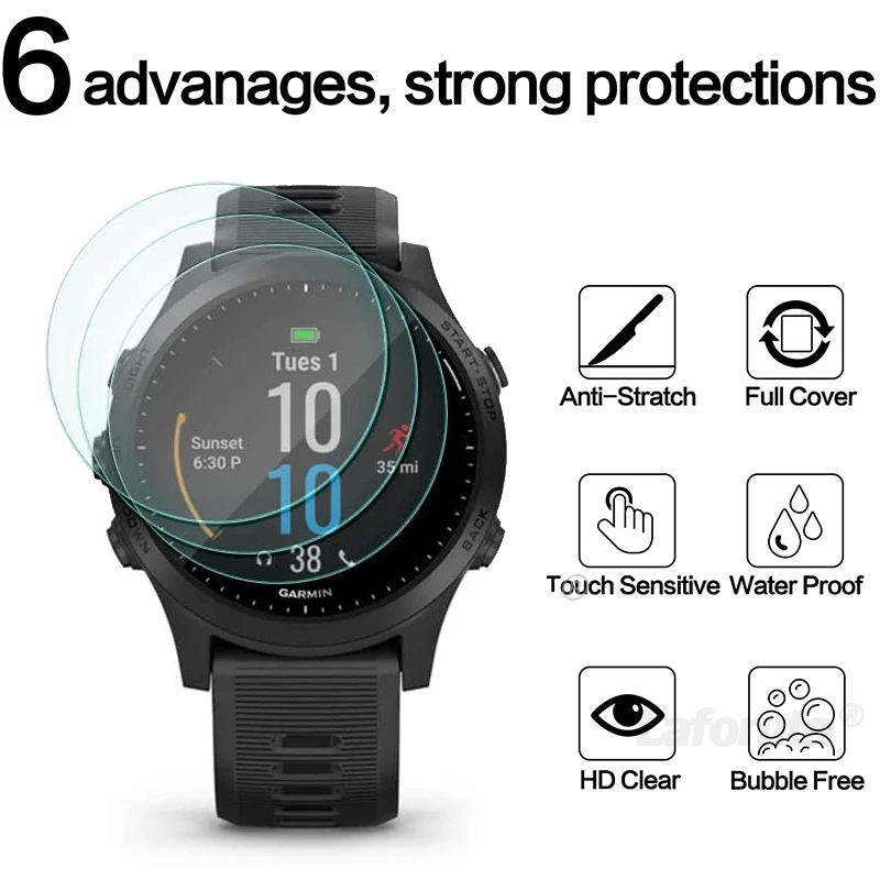 Screen Protector for Garmin Forerunner265s 965 9H Tempered Glass for Fenix 7 7S 6X 5 5X Pro Accessories Protection Glass film